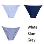 3Pcs/set Women Cotton Panties Female Mesh Underpants Solid Color Bikini Briefs Underwear Ladies Sexy Panty Girls Lingerie