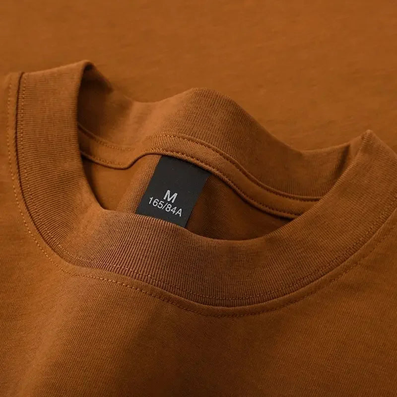 100% Cotton Five Half Sleeve Men's Women Summer T-shirt Loose Short-sleeved Casual Basic Shirt O Neck Solid Color Tops