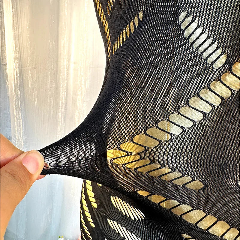 Sexy Cover Up Hollow Out Fishnet Dress without Bikini Summer Holiday DSH602