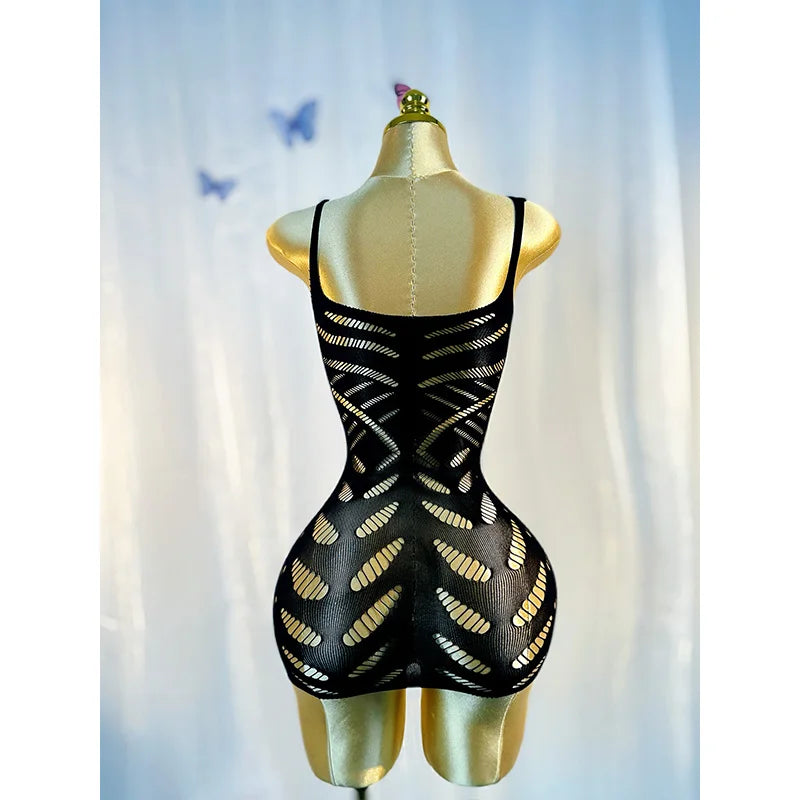 Sexy Cover Up Hollow Out Fishnet Dress without Bikini Summer Holiday DSH602