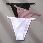 FINETOO 3Pcs/set Women's Cotton Panties Low Waist Bikini Briefs M-2XL Ladies Underwear Female Soft Solid Underpants Lingerie New