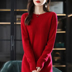 Red Long Dresses for Women Loose Crochet Black Maxi Solid Robe Woman Dress Clothes Knitted Evening Y2k New in Luxury Hot Outfits