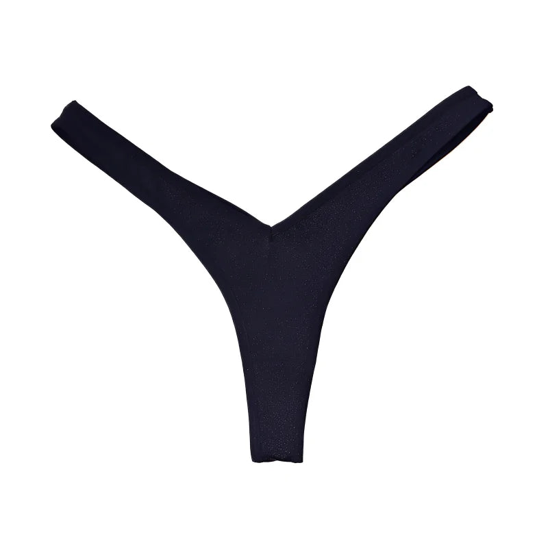 Women Sexy V Waist Sports Thongs G-String Breathable Panties Low Underwear Knicker T Pants Elastic Bikini Underpants Simple