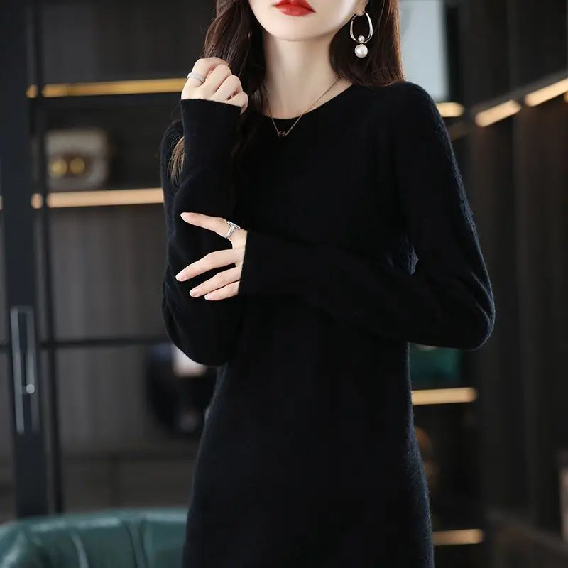 Red Long Dresses for Women Loose Crochet Black Maxi Solid Robe Woman Dress Clothes Knitted Evening Y2k New in Luxury Hot Outfits