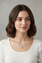 Stainless Steel Silver Oyster Necklace for Women