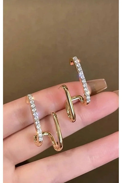 Zircon Stud Earrings for Women – Elegant Sparkling Crystal Everyday