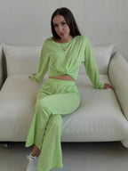 Hirsionsan 2025 Basic soft  T Shirts Women Summer autumn Long Sleeves Loose Bottom Tees Ladies Casual Knitted Soft Woman Tops