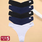 5PCS/Set Cotton Lingerie Panties Sexy Underwear Women Briefs Tangas Female Underpants Pantys Thong Panties Bikini Solid 13 Color