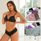 Трусы Женские Sexy Lace Seamless Cotton Panties Women's Underwear Low Waist Female Bikini Breathable Intimates Lingerie 2025