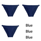 3Pcs/set Women Cotton Panties Female Mesh Underpants Solid Color Bikini Briefs Underwear Ladies Sexy Panty Girls Lingerie