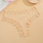 Трусы Женские Sexy Lace Seamless Cotton Panties Women's Underwear Low Waist Female Bikini Breathable Intimates Lingerie 2025