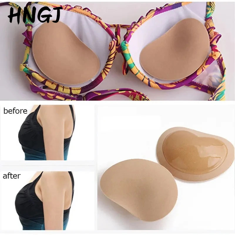 Coussinets de poitrine push-up pour bikini femme - Mousse épaisse et respirante, compatibles avec les maillots de bain et ensembles bikini.