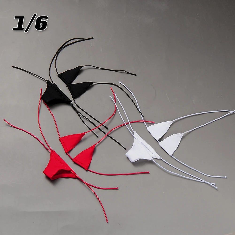 1/6 Scale Bikini Strap Underwear Bra Underpants Clothes accessories Model For 12inch Female Soldier Action Figure Body Doll
