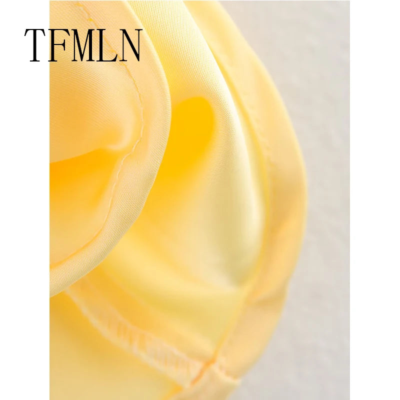 TFMLN 2025 Women Sexy Halter Top Spring Summer Sexy Backless High Street Waistcoat Female Fashion Solid Elegant Halter Neck Tops