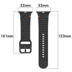 Silicone Band for Apple Watch - Sport Strap for Series 10, 9, 8, 7, 6, SE, Ultra 2 (49mm 45mm 44mm 42mm 41mm 40mm)