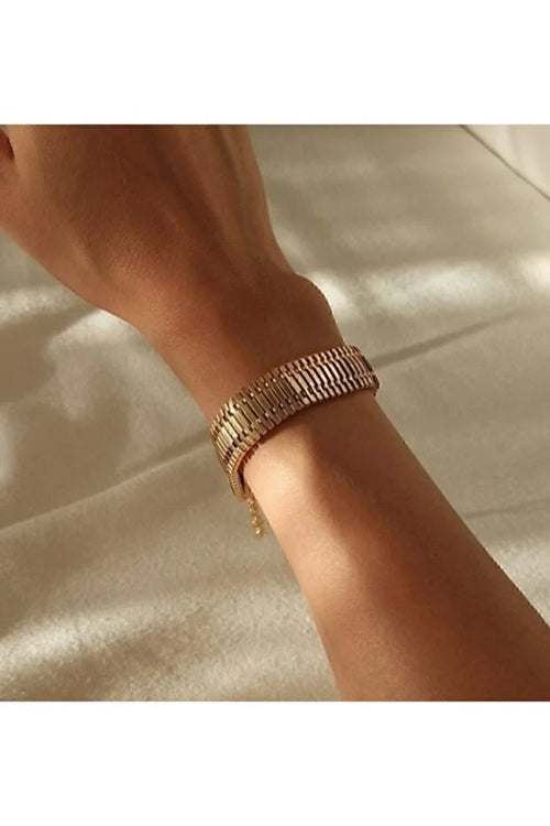 Thin Woven Bracelet Adjustable Minimal Elegant Layered Style Fashion