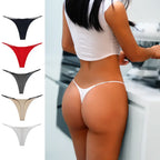 Sexy Thong Low Waist Lingerie - Women's Thin Belt Double Layer Cotton Bikini Panties