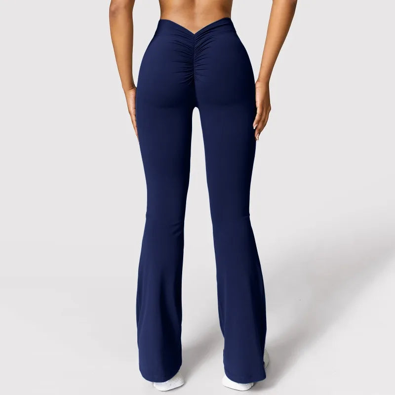 Leggings en microfibre effet seconde peau pour femme, taille haute, push-up, coupe slim, style décontracté.