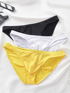 Bikini Sexy Ice Nylon Transparent Men's Triangle Underwear Breathable Sweat-Absorbent Men's Shorts