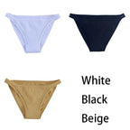 3Pcs/set Women Cotton Panties Female Mesh Underpants Solid Color Bikini Briefs Underwear Ladies Sexy Panty Girls Lingerie