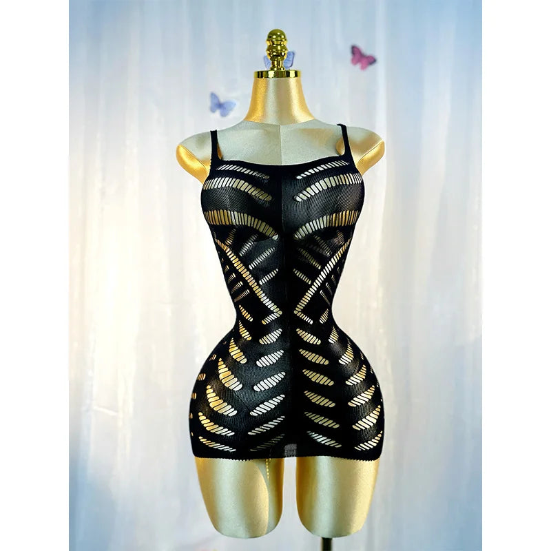 Sexy Cover Up Hollow Out Fishnet Dress without Bikini Summer Holiday DSH602