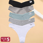 5PCS/Set Cotton Lingerie Panties Sexy Underwear Women Briefs Tangas Female Underpants Pantys Thong Panties Bikini Solid 13 Color