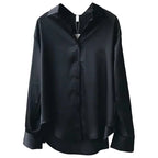 Blouses et chemises style printemps-automne pour femme, manches longues, col rabattu, style décontracté, DF4849