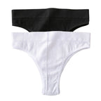 FINETOO 2PCS/Set Seamless Women Pantys High Waist Briefs Solid Color Brazilian Panties Girls Sexy Underpants For Women Lingerie