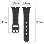 Silicone Band for Apple Watch - Sport Strap for Series 10, 9, 8, 7, 6, SE, Ultra 2 (49mm 45mm 44mm 42mm 41mm 40mm)