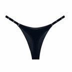 Seamless Sexy Thong Women Underwear Briefs Panties Zebra Flower Low Rise Luxury Metal Buckle G-String Bikini Girls Female Panty