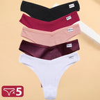 5PCS/Set Cotton Lingerie Panties Sexy Underwear Women Briefs Tangas Female Underpants Pantys Thong Panties Bikini Solid 13 Color