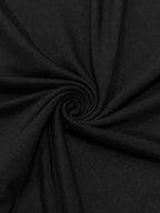 Women's Solid Long Sleeve Bodycon Dress, Chic Basic Minimalist Causual Fashion Scoop Neck Long Dress, Womenswear