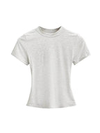 2025 New High Quality Casual T shirt Sexy Slim Short Sleeves Fashion Trend Solid Women Clothing y2k Tops
