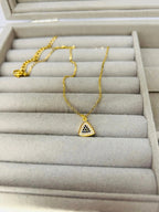 Stainless Steel Triangle Necklace for Women