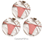 FINETOO 3Pcs/set Sexy Low-rise Thongs Women Bikini Panties T-back Underpants M-XL Female G-String Panty Ladies Thong Lingerie