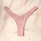 Women Sexy V Waist Sexy Sports Thongs G-string Breathable Panties Low Waist Underwear Knicker T Pants Elastic Bikini Underpants