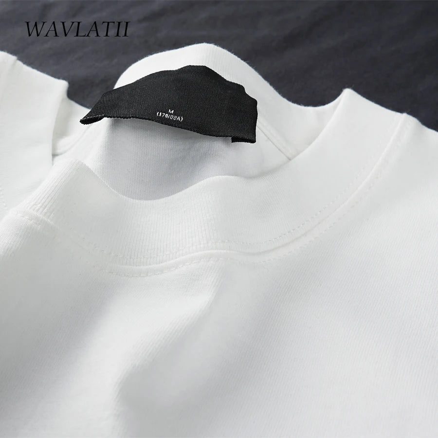 WAVLATII Camisetas de verano de gran tamaño para mujeres y hombres, camisetas casuales marrones para mujeres, camisetas coreanas, camisetas unisex básicas sólidas para jóvenes y geniales 