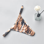 Women's Panties Bikini Silky Sexy Ladies Adjustable Camouflage Sexy Low Waist  Female G-String Thong Female T Back Lingerie