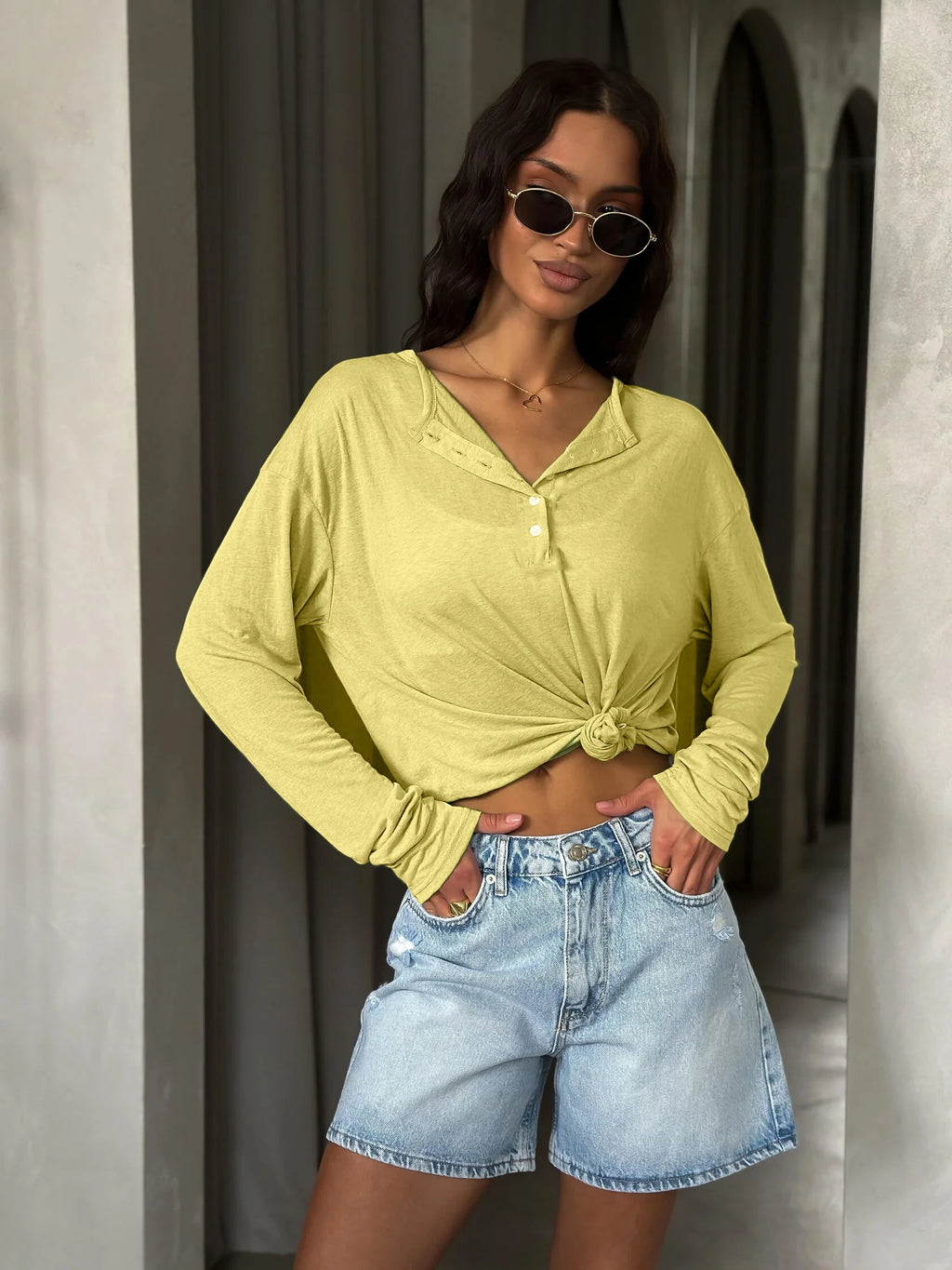 Hirsionsan 2025 Basic soft  T Shirts Women Summer autumn Long Sleeves Loose Bottom Tees Ladies Casual Knitted Soft Woman Tops