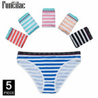 Women's cotton panties Girl Briefs Ms. cotton underwear bikini underwear sexy Ladies Briefs Free shipping 5 Pcs/set