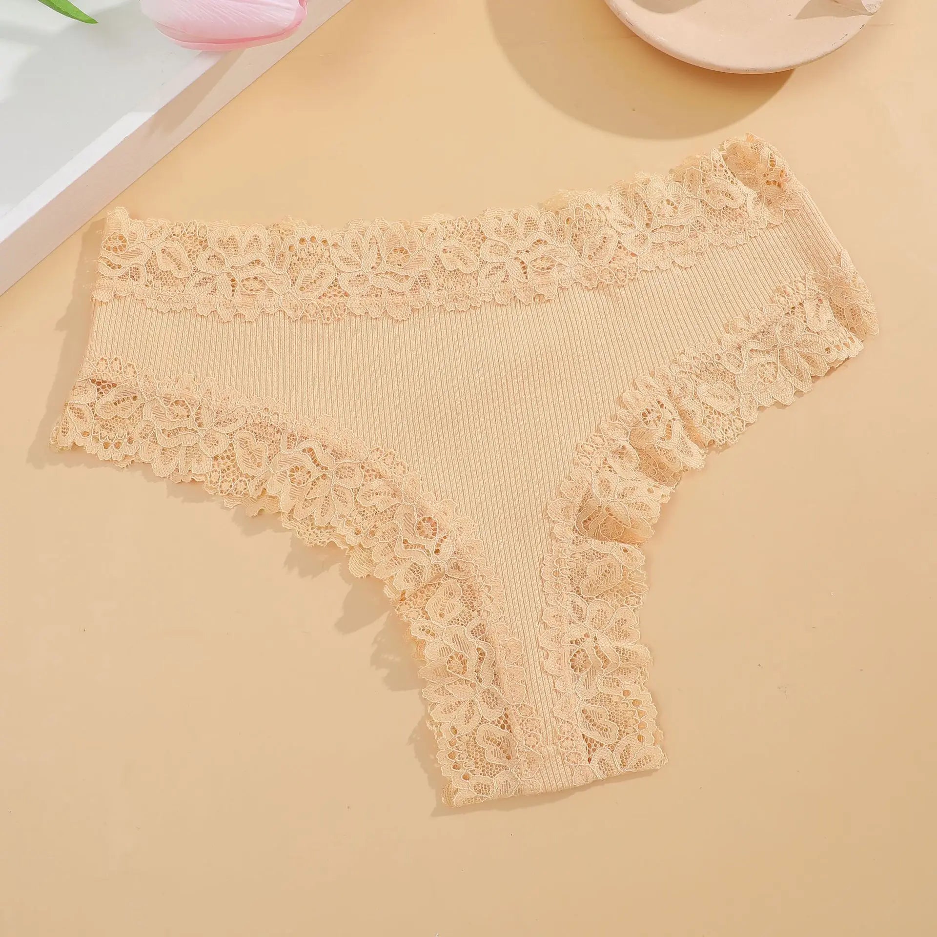 Трусы Женские Sexy Lace Seamless Cotton Panties Women's Underwear Low Waist Female Bikini Breathable Intimates Lingerie 2025