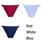 3Pcs/set Women Cotton Panties Female Mesh Underpants Solid Color Bikini Briefs Underwear Ladies Sexy Panty Girls Lingerie