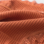 4 Pcs Lace Wavy Trim Bikini Panties, Comfy & Breathable Elastic Intimates Panties, Women's Lingerie & Underwear