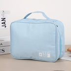 Bolsa de almacenamiento de cables, organizador electrónico digital impermeable, cargador de línea de datos USB portátil, bolsa de almacenamiento con enchufe, organizador de cables de viaje 