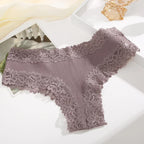 Трусы Женские Sexy Lace Seamless Cotton Panties Women's Underwear Low Waist Female Bikini Breathable Intimates Lingerie 2025