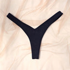 Women Sexy V Waist Sports Thongs G-String Breathable Panties Low Underwear Knicker T Pants Elastic Bikini Underpants Simple