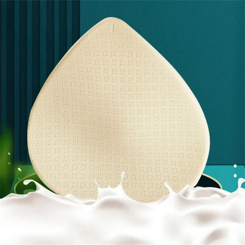 2PCS Thick Push Up Bra Pads - Latex Removable Breast Enhancer Inserts for Swimsuit, Bikini, Lingerie & Sports Bras (S/M/L)