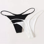 Sexy Thong Low Waist Lingerie - Women's Thin Belt Double Layer Cotton Bikini Panties