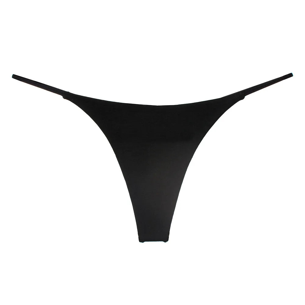 Sexy Thong Low Waist Lingerie - Women's Thin Belt Double Layer Cotton Bikini Panties