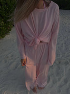 Hirsionsan 2025 Basic soft  T Shirts Women Summer autumn Long Sleeves Loose Bottom Tees Ladies Casual Knitted Soft Woman Tops